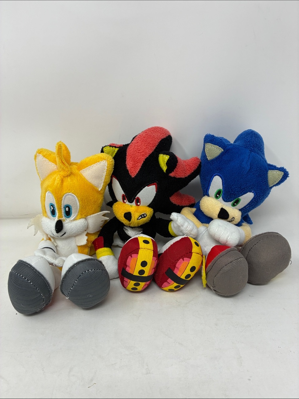 Plush Toy - Blue Sonic, Yellow Tails, Black Shadow Set